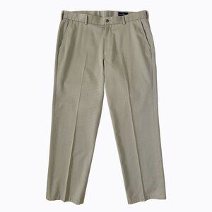 Black Brown 1826 Men 36x32 Pants Khaki Tan 100% Cotton Y2K Preppy Office Classic